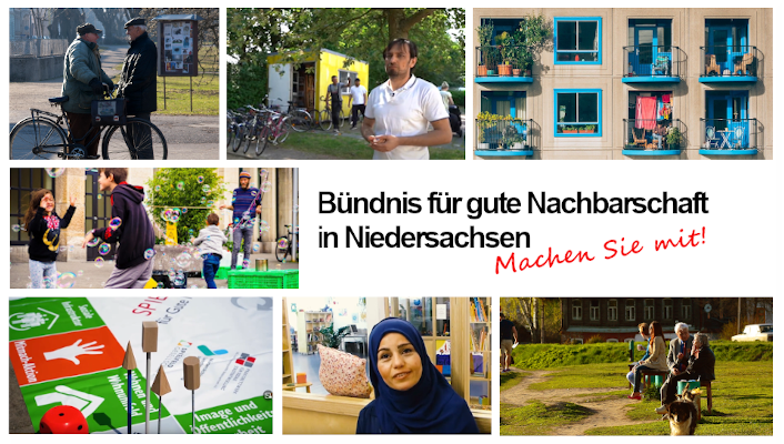 Collage zur Auftaktveranstaltung des Bündnis für gute Nachbarschaft